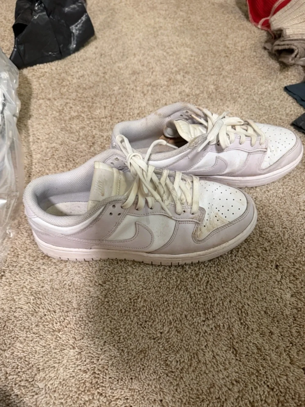 Nike Women’s Dunks in Lavender and white